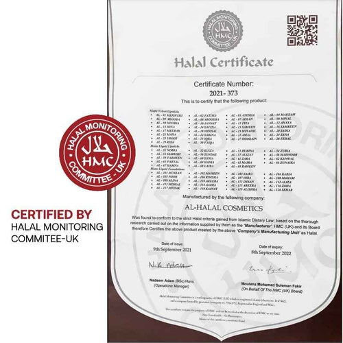 Alhalal Cosmetics Bruin Lippenstift Velvet Mat Finish